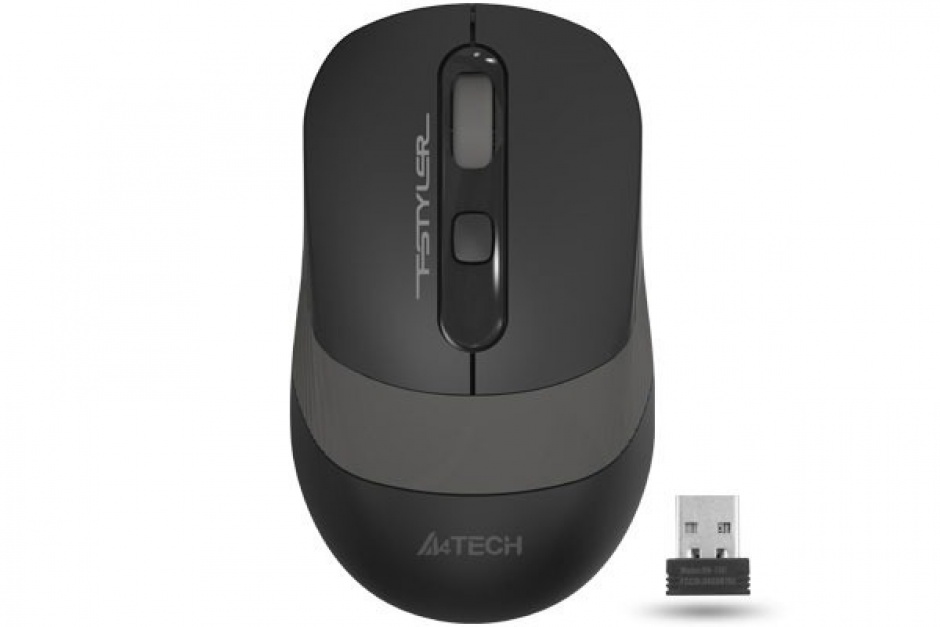 Imagine Mouse wireless Gaming optic A4Tech Fstyler Negru/Gri, FG10 Grey